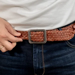 CINTURON PHILIP TRENZADO EN CUERO